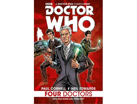 Livro Doctor Who Four Doctors de Paul Cornell (Inglês - Capa Dura)