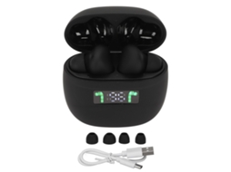 Fones Mali tradutores, suportam 144 idiomas, online, display digital, sem fio, preto