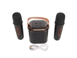 Lurelia Máquina De Karaoke Bluetooth 5.3, Design Sem Fios, Com Microfone, Som Estéreo Com Graves