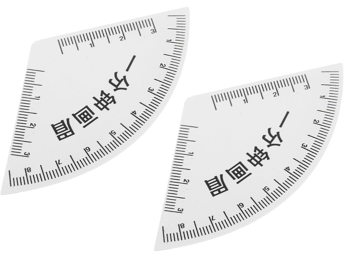 Réguas Para Desenho De Sobrancelhas, 2 Peças, Pvc Portátil, Medição