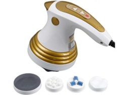 3 Em 1 Massageador Elétrico Portátil Removedor De Gordura 6 Modos Removedor De Celulite Forte Vibração Branco Lalamoli
