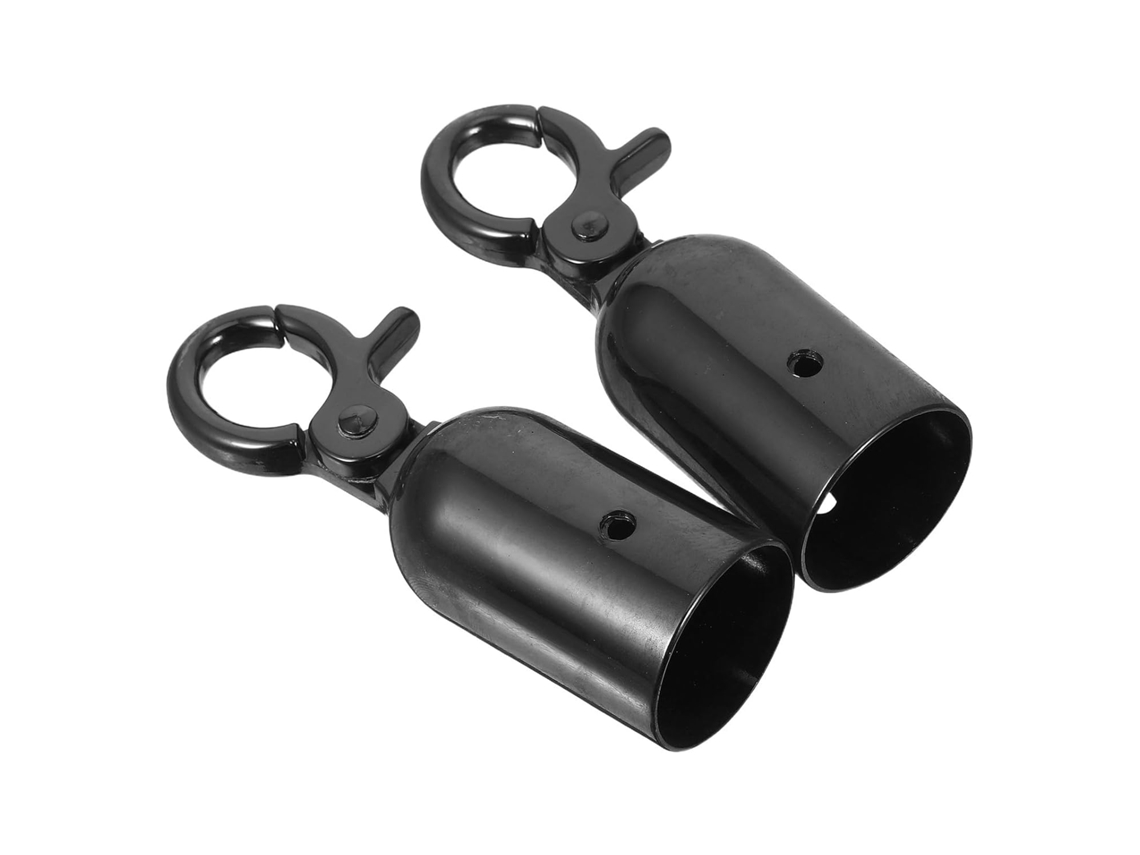 32mm 2 Extremidades De Corda De Liga De Zinco Preta Pacote Seguro E Acabamento