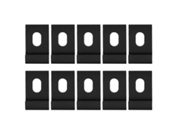 10pcs Clips De Base Alumínio Preto Para Estufas