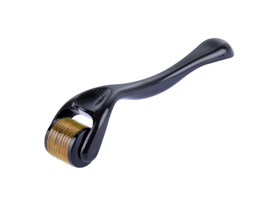 Roller de Microagulhas,540 Agulhas de Titânio de 1.5 Mm, Adequado para Rosto, Barba e Cabelo. Amarelo Amarelo HEXINYIGJLY