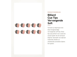 Accessórios De Bilhar - 10 Unidades - Dicas De Substituição - Pala Suave - Material Resistente À Risco - Durável - Boa Performance - Acessórios De Bil