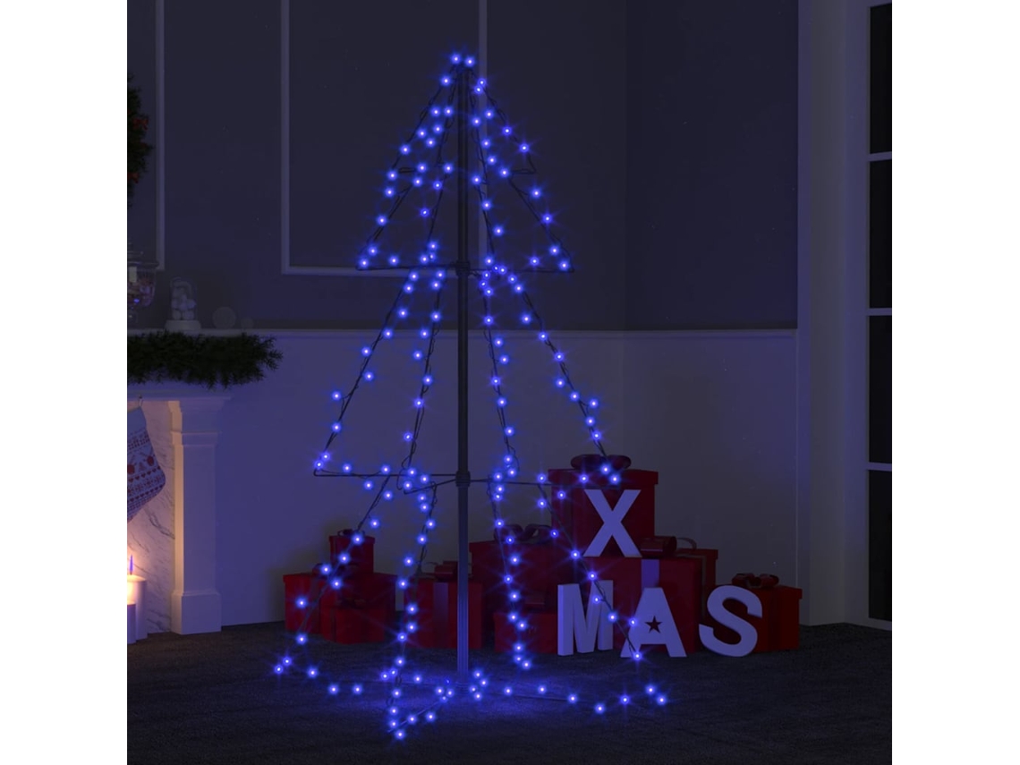 Vidaxl Árvore De Natal Em Cone 160 Leds 78x120 Cm Interior E Exterior