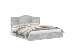 Cama com Armazenamento Cinzento MAISON EXCLUSIVE em Madeira Processada 200x200 cm
