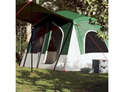 Tenda De Campismo Cabana Para 5 Pessoas Impermeável Verde