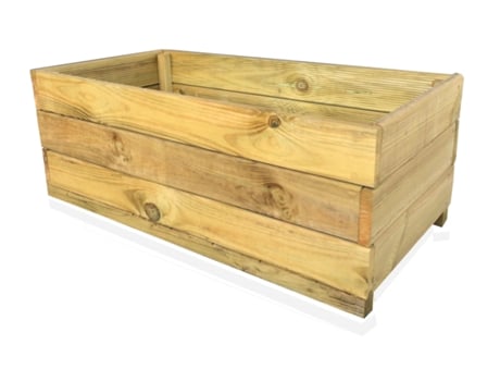 Jardineiras / Vasos Da Linha Eco VIDAHUERTO 120X60X30 Cm em Madeira de Pinho para Exterior Ideais para Criar Composições.