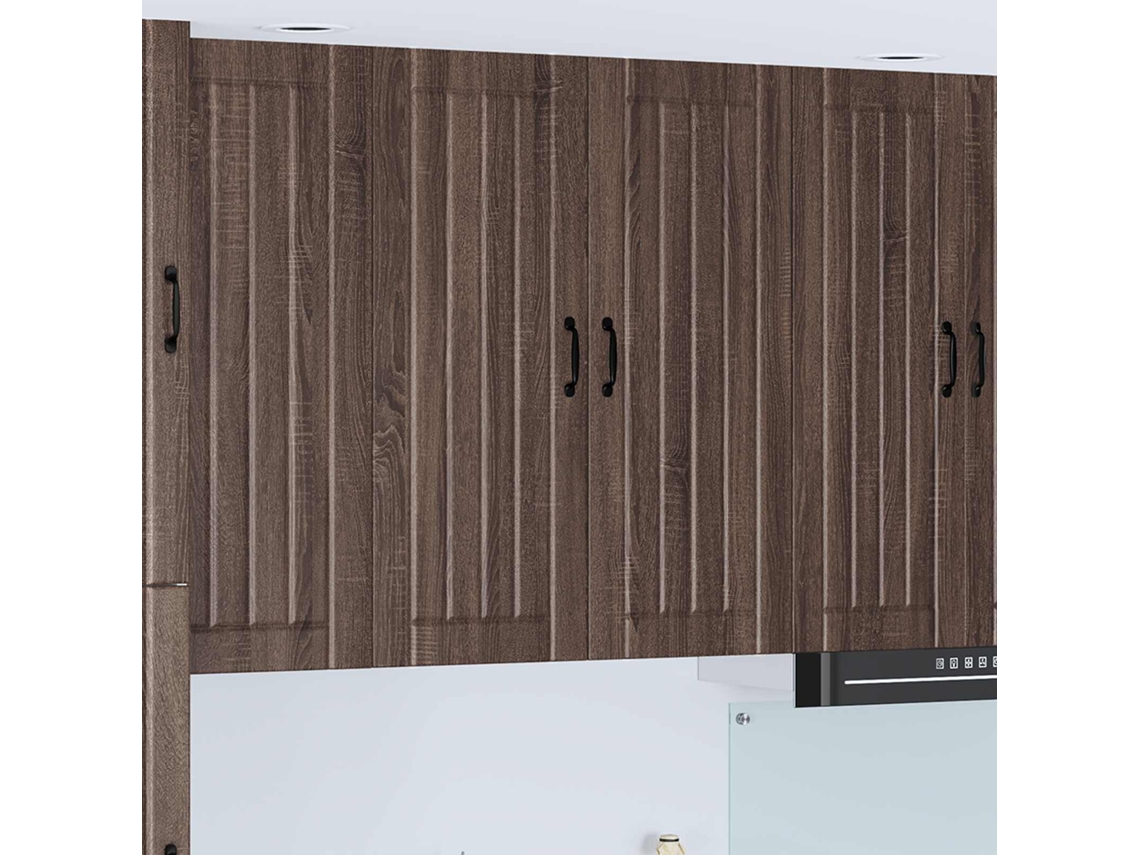Vidaxl Armário De Parede Lucca Carvalho Castanho 80 X 31 X 100 Cm