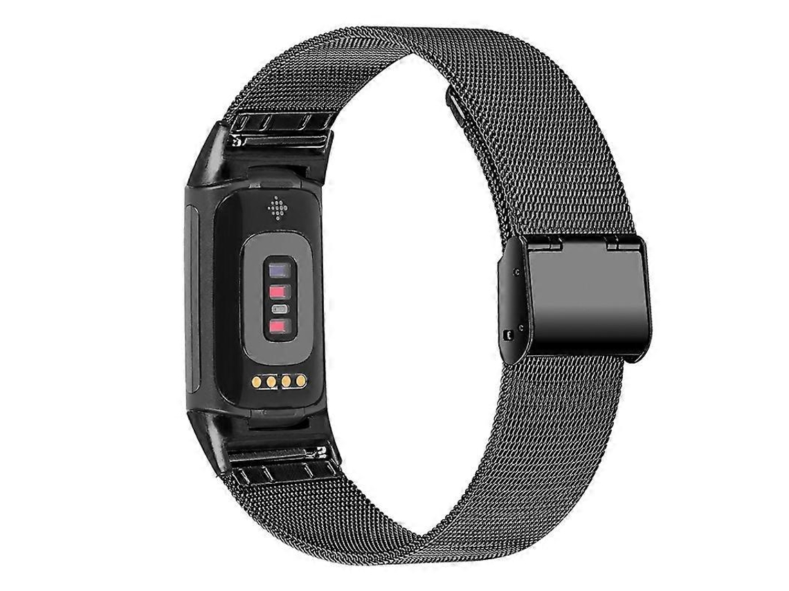 Pulseira De Substituição Para Fitbit Charge 3, Pulseira De Aço Inoxidável Com Fivela Ajustável, Tipo A Olysi Shop