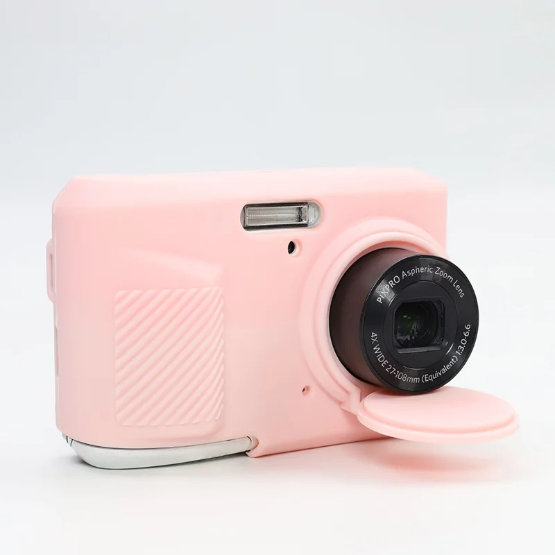Capa CHRUI para Kodak Pixpro Fz45 Silicone À Prova de Choque Rosa Fumado