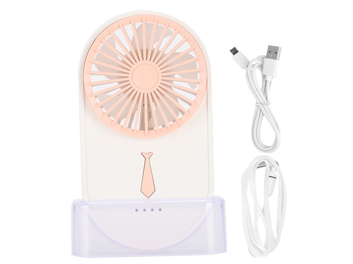 Ventilador De Bolso Usb, 4 Velocidades, Portátil Mini Recarregável Para Dormitórios E Escritórios.