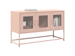 Móvel De Tv 100,5x39x60,5 Cm Aço Laminado A Frio Rosa Dkd Home Decor