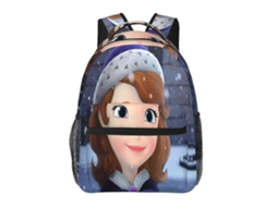 Mochila Sofia The First Para Estudantes, Durável E Leve, Alça De Ombro Impermeável E Respirável H55 Olysi Shop