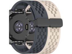 Pack 2X Bracelete Snapflow para Garmin Forerunner 965 Cinzento e Marfim VEANXIN