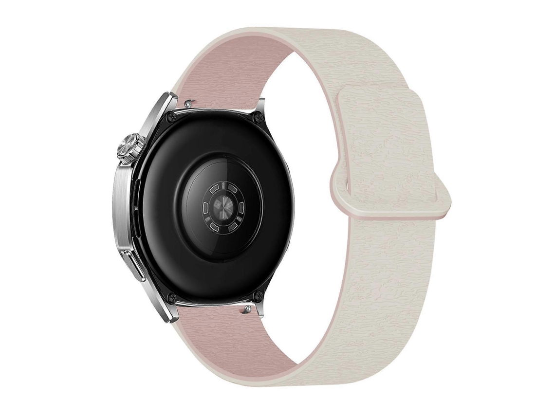 Pulseira De Relógio Em Silicone Magnético Macio Com Estampa De Madeira Cloud Wood E Fecho Reverso.