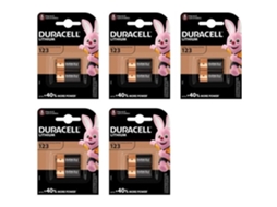 5=10 2 X Cr123 123A Cr123A Dl123 DURACELL Bateria Alcalina Baterias de Lítio Duralock para Câmera 3V