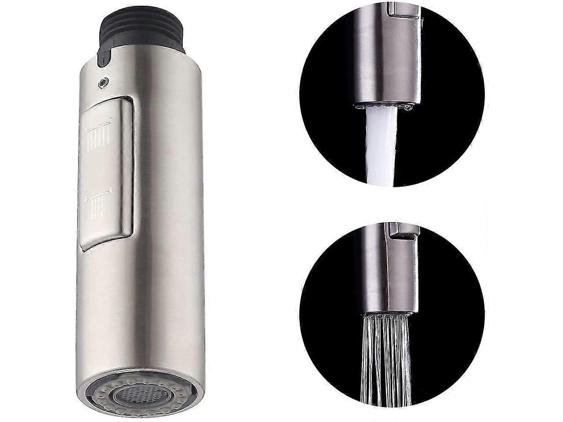 GRIFO DE COZINHA com ducha de mão universal G1/2, cabeça desmontável, aço inox | S/MARCA