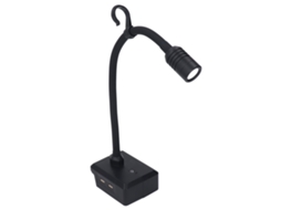 Laxiscreed Foco De Trabalho Led Com Pescoço Flexível, 3 Modos E Porta Usb Para Iluminação Precisa