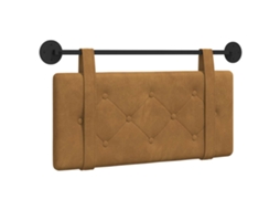 Conjunto 1 Cabeceira Suspensa Vidaxl Castanho Veludo (90 X 55 X 5 Cm)