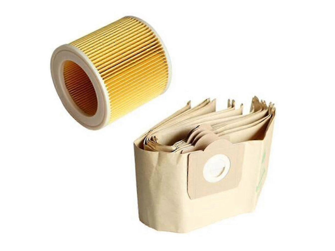 Sacos Para Aspirador De Pó E 1 Filtro Karcher Wd3 Premium Sakura Db Tuotuo