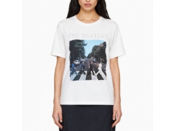 The Beatles Abbey Road Logo T-shirt White Classic Unisex Adults Size:s