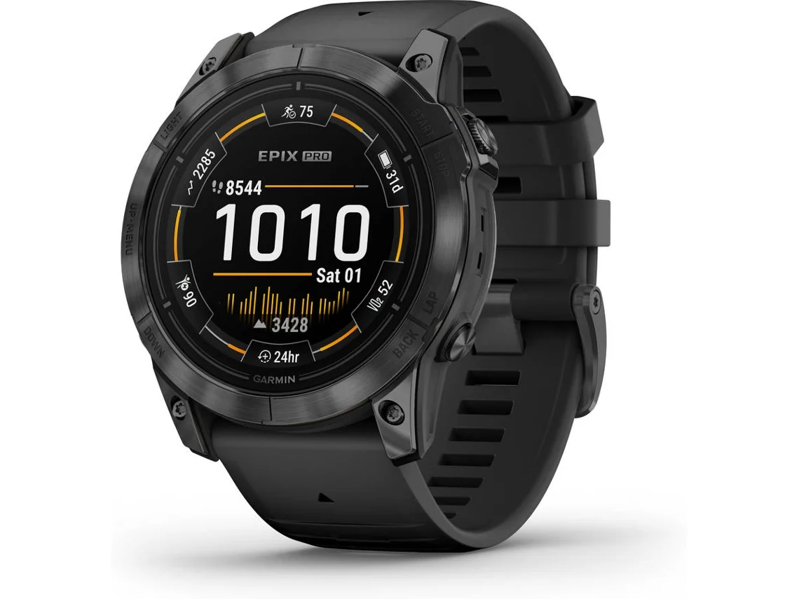 Smartwatch GARMIN Epix Pro 2ª geração (51'' - Bluetooth e Wi-Fi - Até 31 dias de autonomia - Preto)