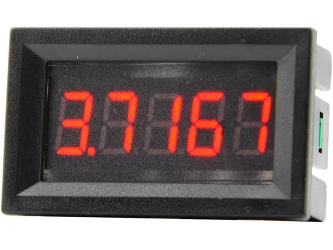 Voltímetro Digital Com Display Led De 0,56 Polegadas, 5 Bits, Escala De 0 A 33.000 V Cc.