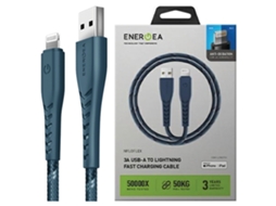 Cabo Usb Para Lightning Da Energea De 1,5 M Para Carregamento E Sincronização Mfi Para Iphone 12, 13 E 14