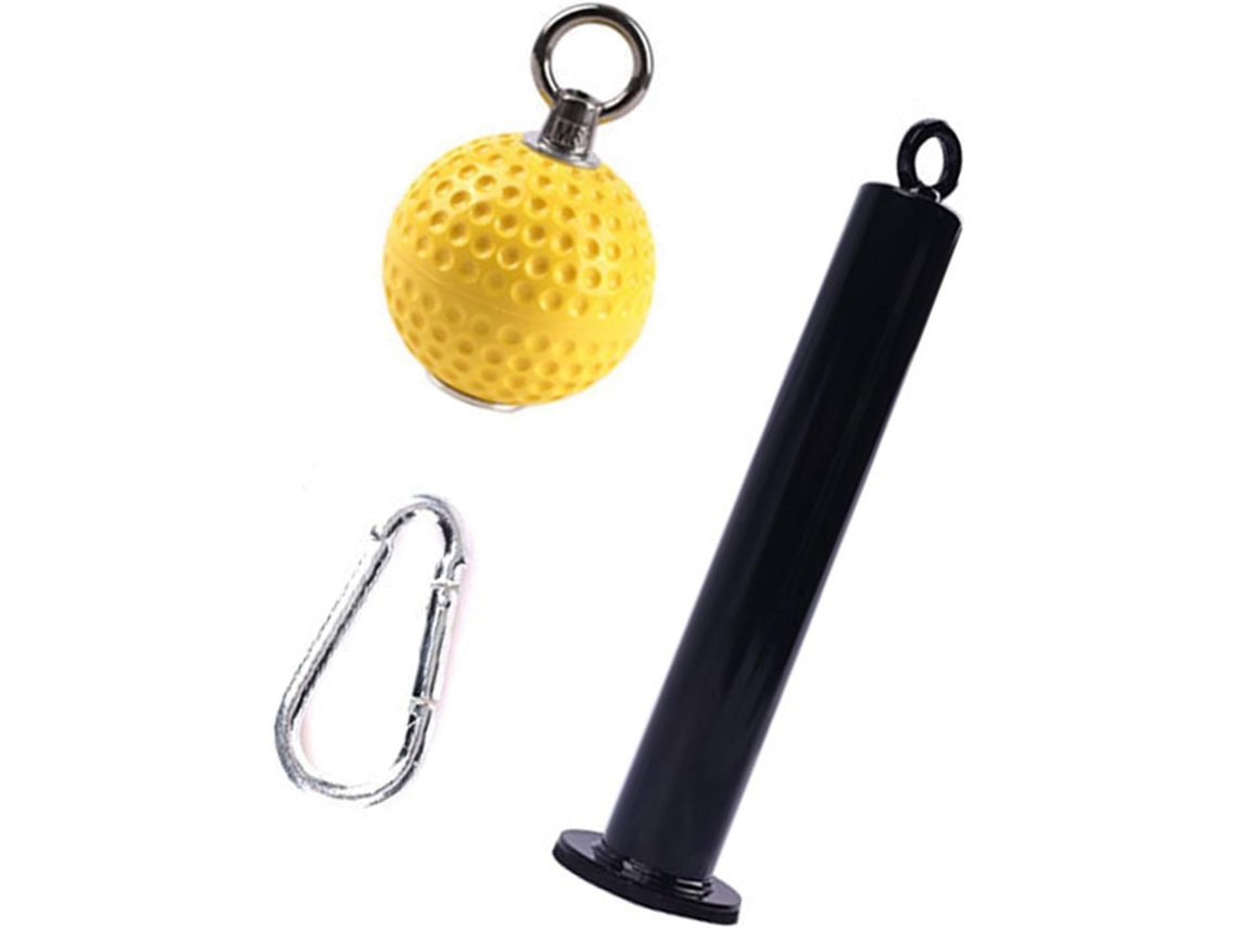 Barra De Apoio Leve Com Argolas Aço Seguras E Superfície Antiderrapante, Perfeita Para Diversos Exercícios E