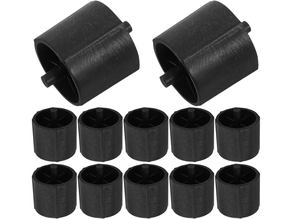 Artibetter Conjunto De 12 Núcleos Reposição Plástico Preto Para Dispensadores Fita Adesiva, Resistentes Ao Desgaste E