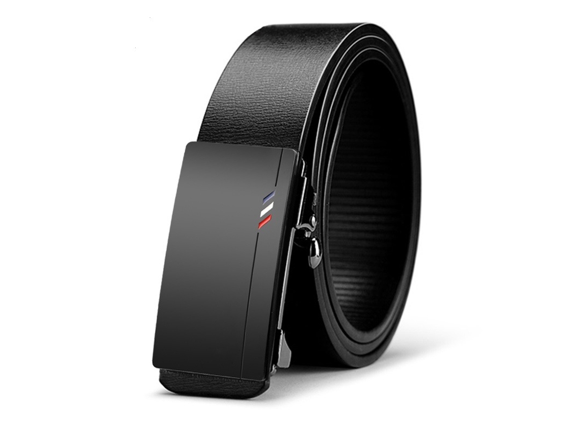 Cinto De Pele Pu Masculino Yuysan, Comprimento 130 Cm, Wy12 - Preto