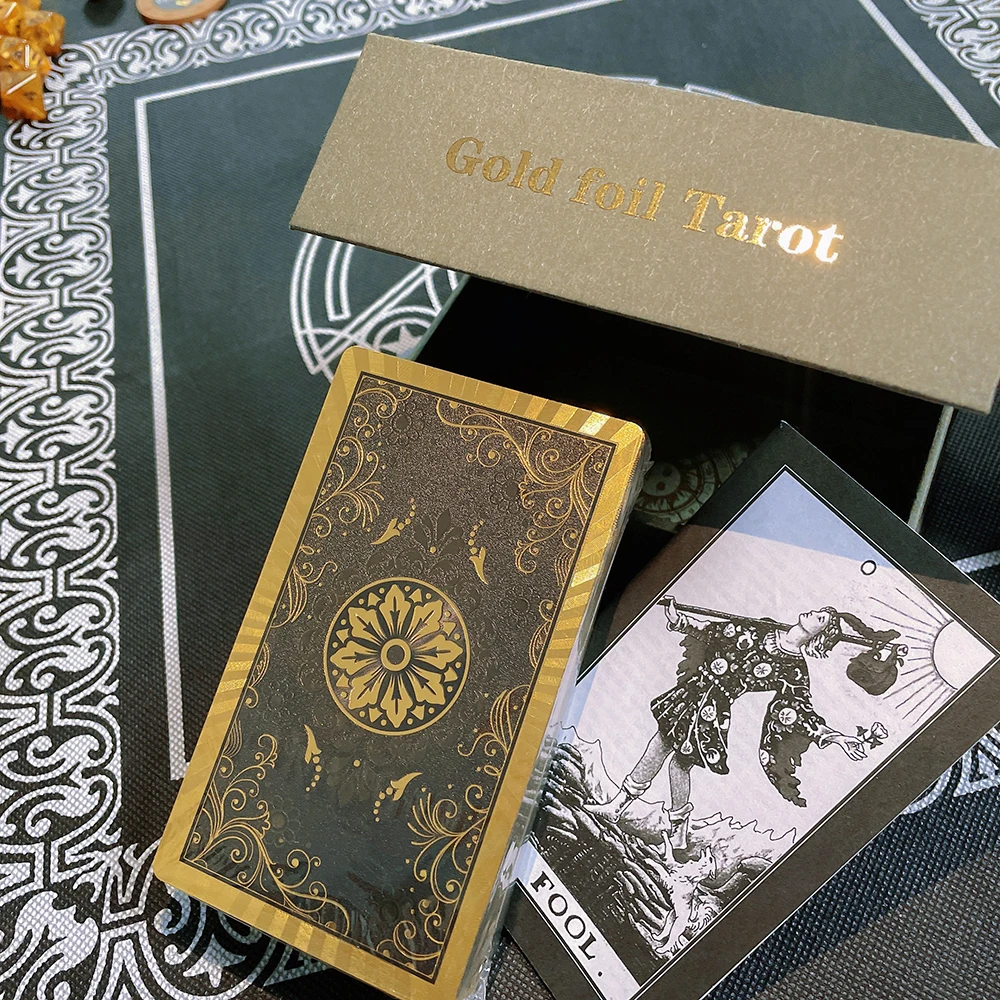 Conjunto De Cartas De Tarô, Jogo De Tabuleiro, 12*7cm, Presente Sofisticado À Prova D'água