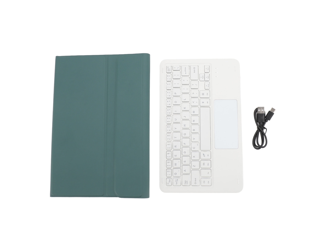 2026zentro-estojo Com Teclado Bluetooth Sem Fio Para Xiaomi Mi Pad 5 5 Pro 11 Polegadas Com Apoio Para Caneta E Iluminação Colorida Verde Escuro