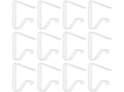 Conjunto De 12 Prendedores Toalha Mesa Em Plástico Abs, Com Design À Prova De Vento E Estrutura Estável Prendedores