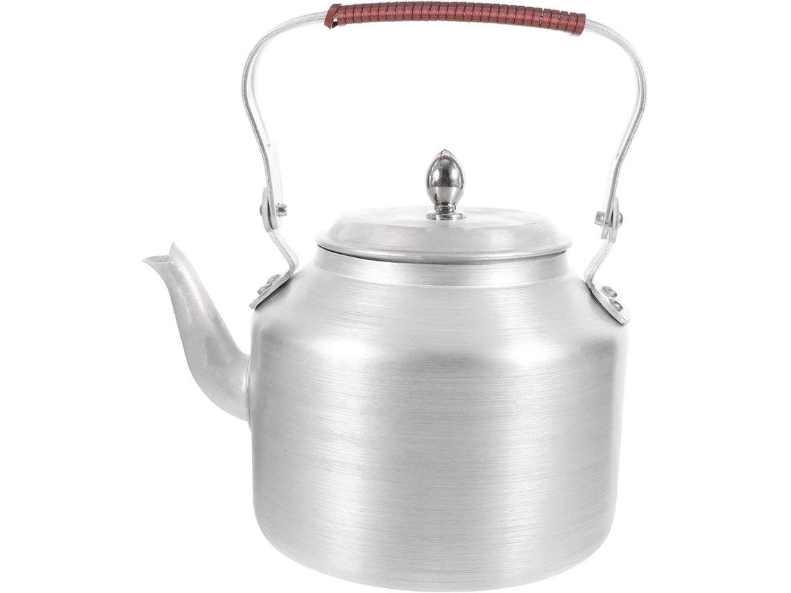 Chaleira De Alumínio Espesso De 2 Litros E 18 Cm Com Alça Resistente, Ideal Para Cozinha