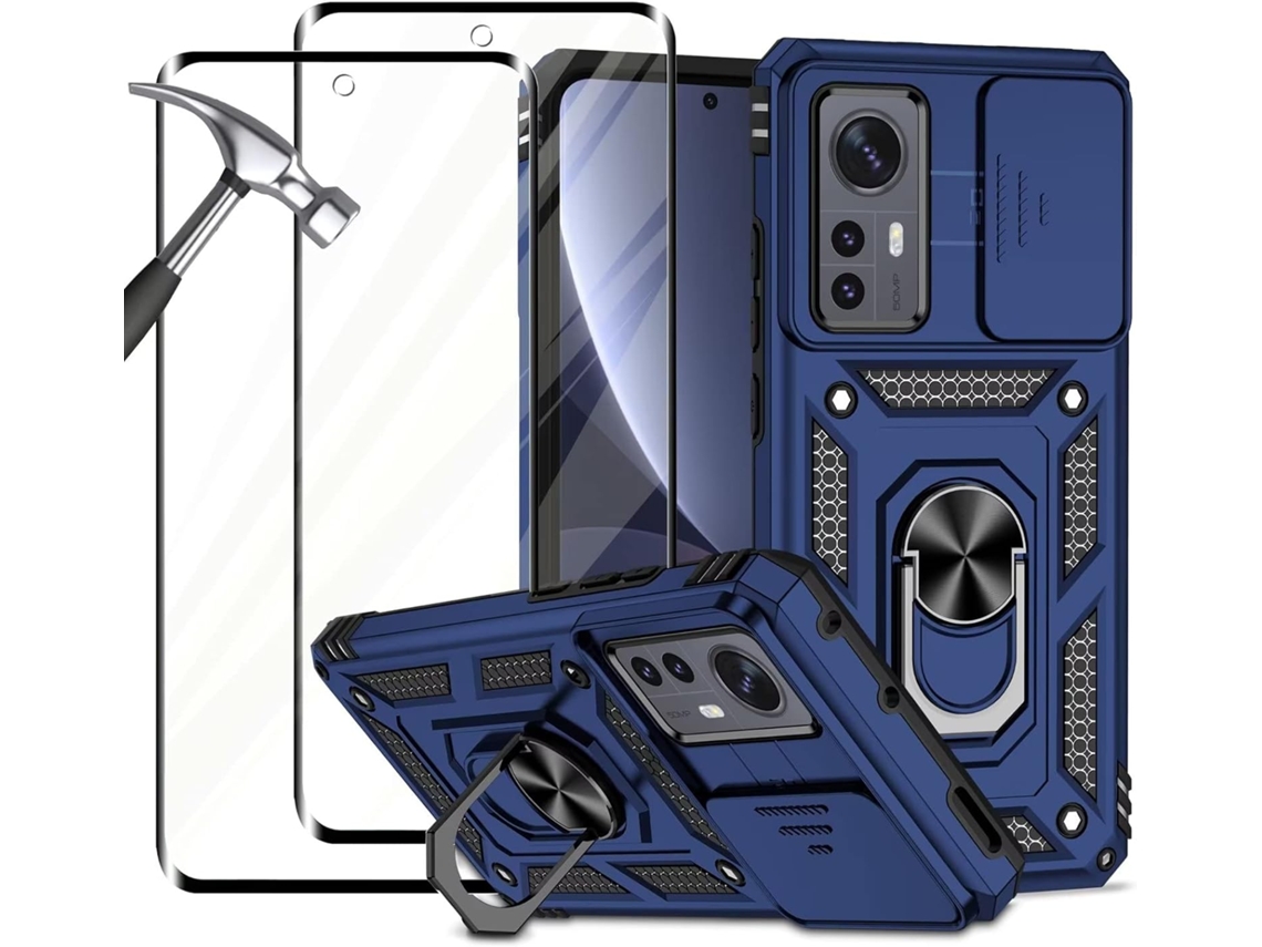Capa Vidros Temperados Proteção Para Xiaomi Xiaomi 12/12x 5g/12s Hongwe. Resistente Magnética