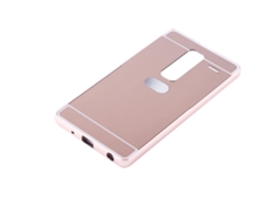 Capa de Telefone LG Zero Class H740 com Moldura de Metal Removível, Espelho Eletroplatado
