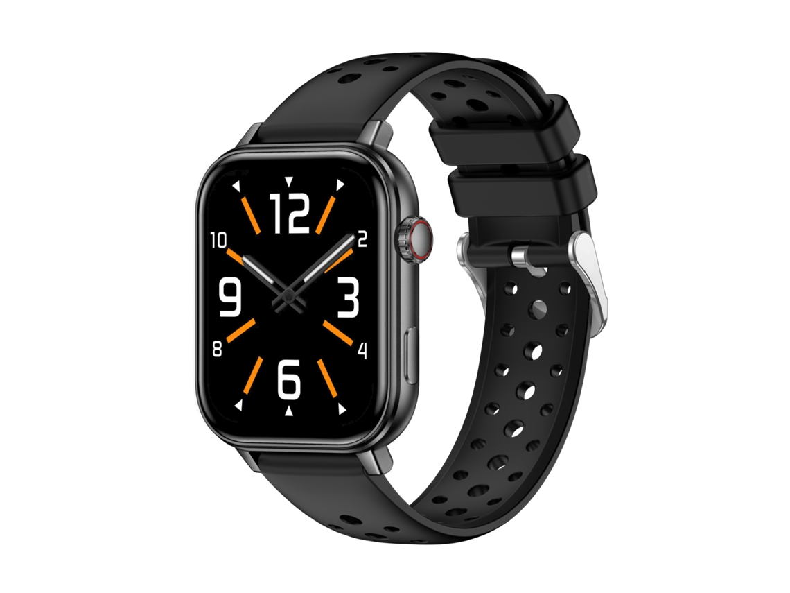 Smartwatch Chronus Gps Ecrã 1,83 Polegadas Chamadas Bluetooth 100+ Modos Desportivos Ip68 Preto