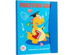 Livro De Frações Magnéticas- Kit Escolar Para Manipulação De| Jogo Educativo Crianças A Partir De 4 Anos,