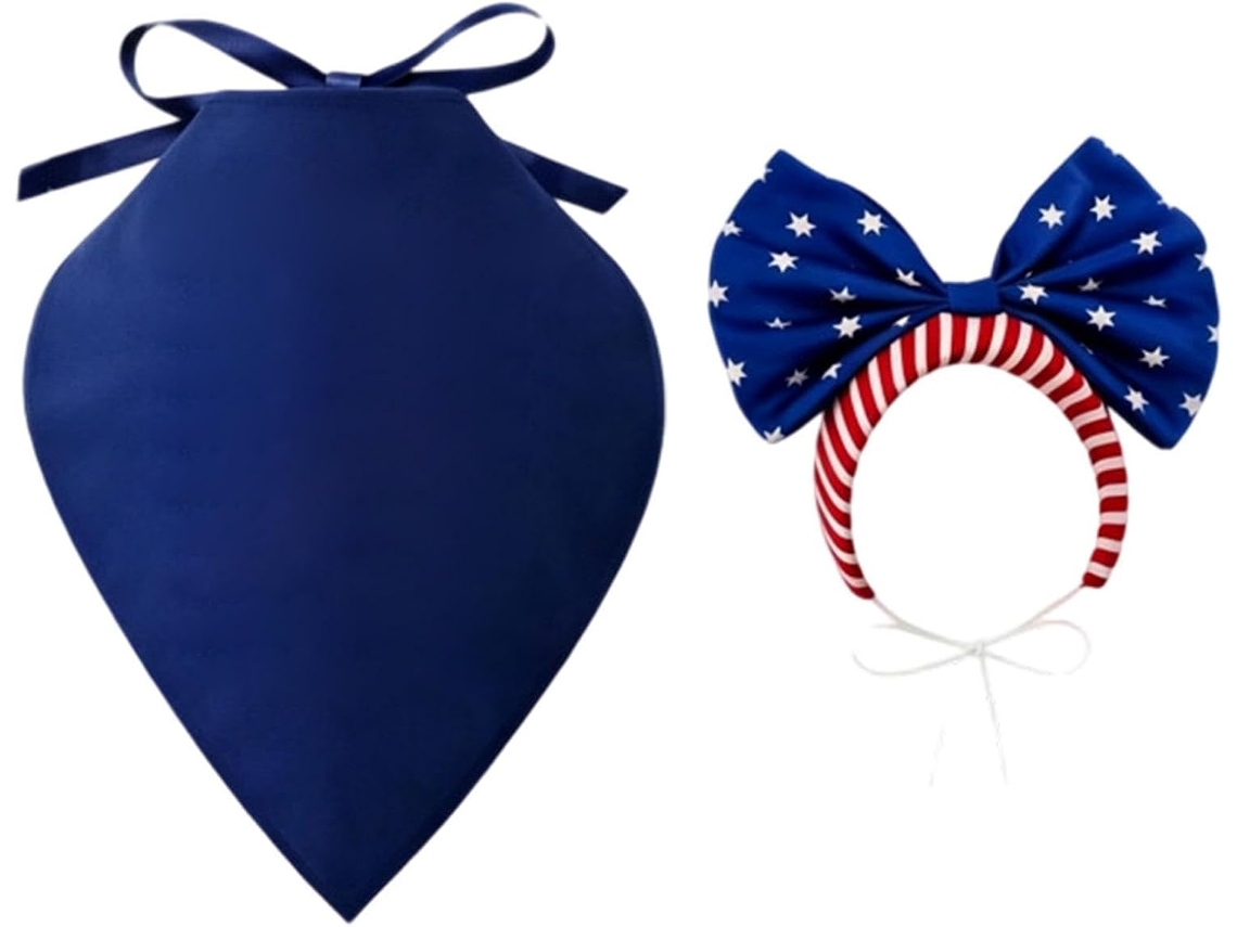 Fantasias Patrióticas de Ganso Celebração Patriótica do 250º Aniversário, Bandana e Faixa de Cabeça de Ganso para CHABERLU