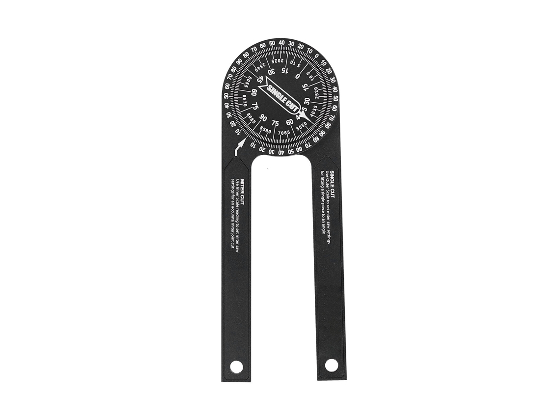 Protraktor Para Serra Miter Ferramenta Medição Ângulo 360 Graus Guia Corte Metal