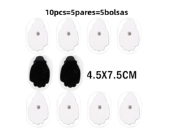 Adesivo de Gel Autoadesivo para Terapia de Massagem por Pulso Tens MDUG (10 Unidades, 4,5 X 7,5 Cm)