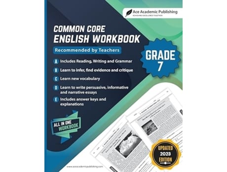 Livro Common Core English Workbook Grade 7 de Ace Academic Publishing (Inglês)