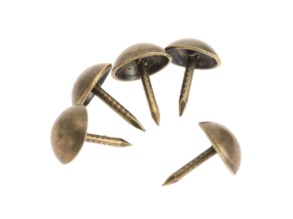 Tachinhas, 100 Unidades, 7x11 Mm, Prego De Porta, Bronze Antigo,