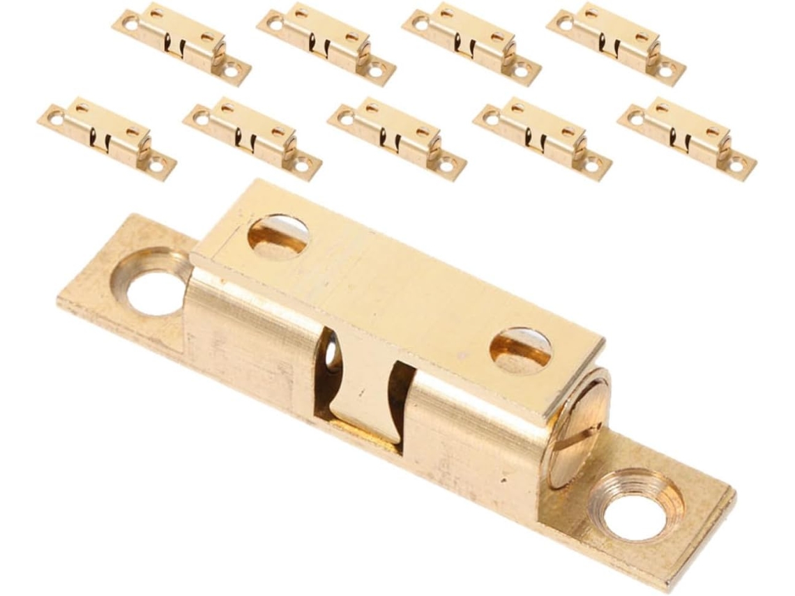 Toyvian Conjunto De 10-fechos Magnéticos Latão Para Portas Armários Com Fechamento Seguro E Passo 36mm Ideal Cozinha