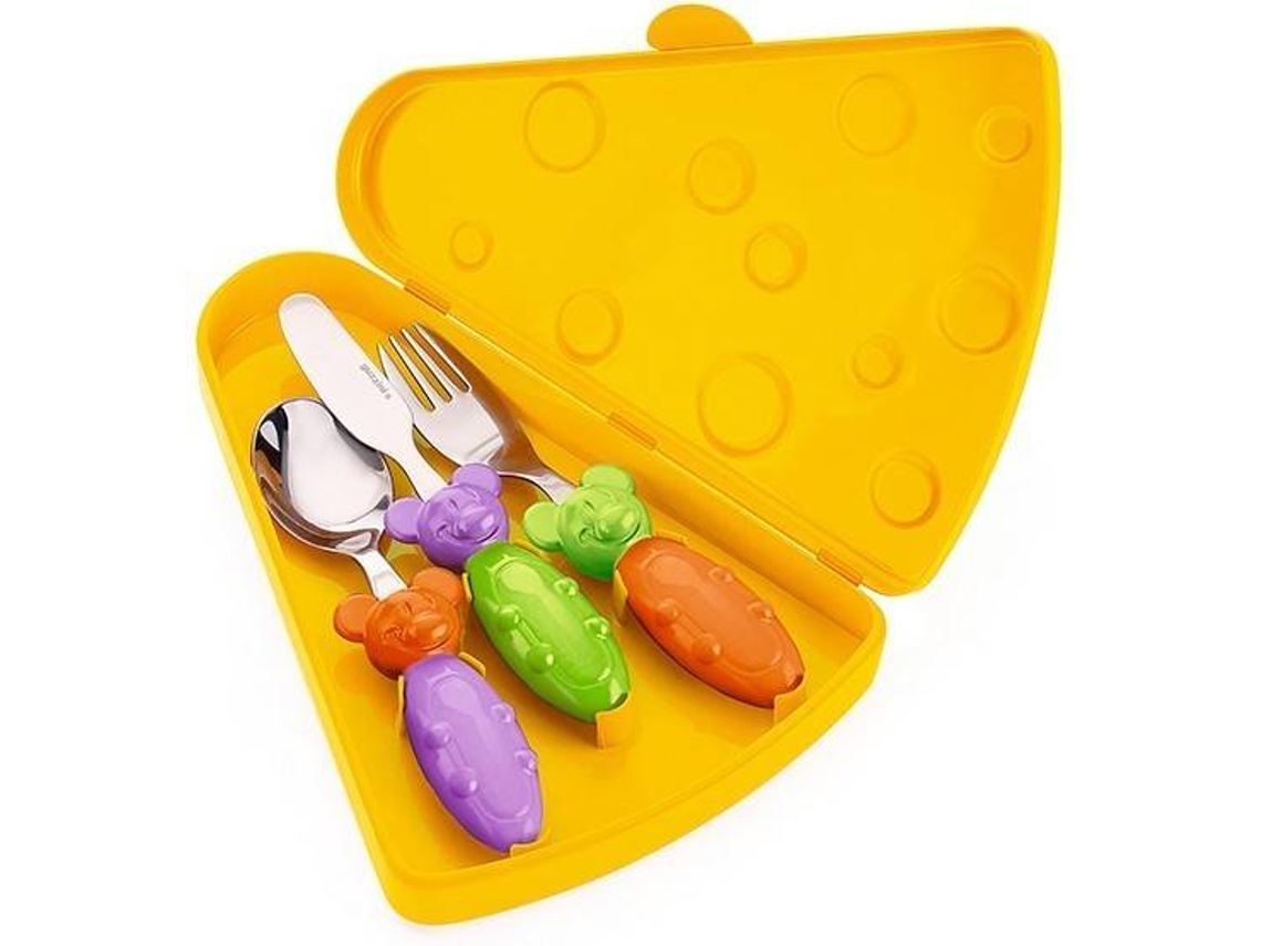 Faqueiro de 3 Peças com Estojo GUZZINI Tip Top Tap Bimbi