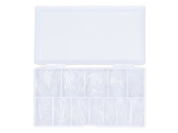 504 Unhas Postiças Stiletto De Cobertura Completa, Ultra Finas, Pré-formadas, Transparentes Para Manicure Diy E Salões 08