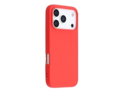 Capa Para Iphone 17 Pro Com Borda Curva De 2,0 Mm Em Tpu - Vermelha